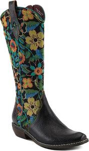 L'ARTISTE Style: RODEOQUEEN  This tall western boot with an embossed and embroid